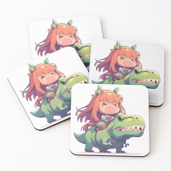 Item preview, Silence Suzuka Uma Musume Green Dinosaur Mood designed and sold by Dashsopaner.