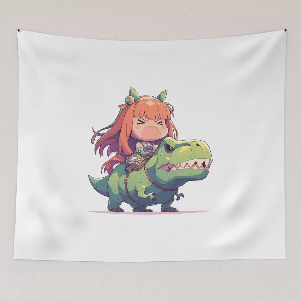 Item preview, Silence Suzuka Uma Musume Green Dinosaur Mood designed and sold by Dashsopaner.