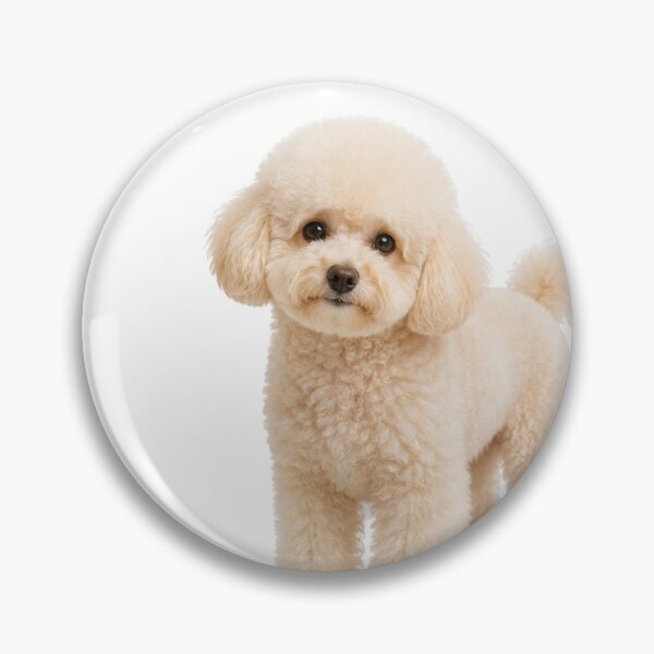 Item preview, Cream Toy Poodle Love Afro Cut Design designed and sold by ArtPrintPov.