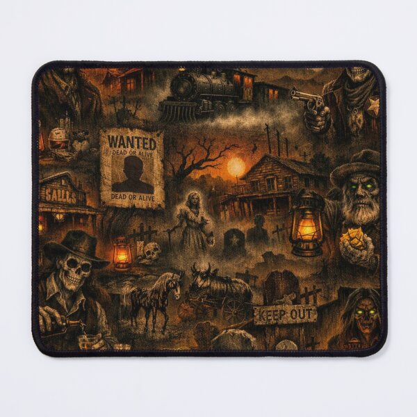 Item preview, Ghost Town Frontier – Haunted Western Pattern designed and sold by Shadowframe Studios.