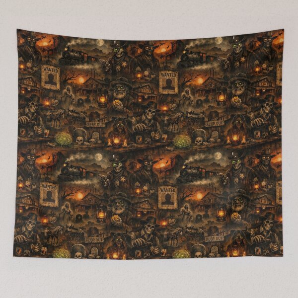 Item preview, Ghost Town Frontier – Haunted Western Pattern designed and sold by Shadowframe Studios.