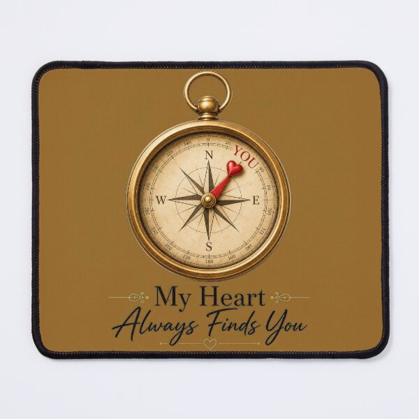 Item preview, My Heart Always Finds You Vintage Gold Compass designed and sold by Aliplus+.