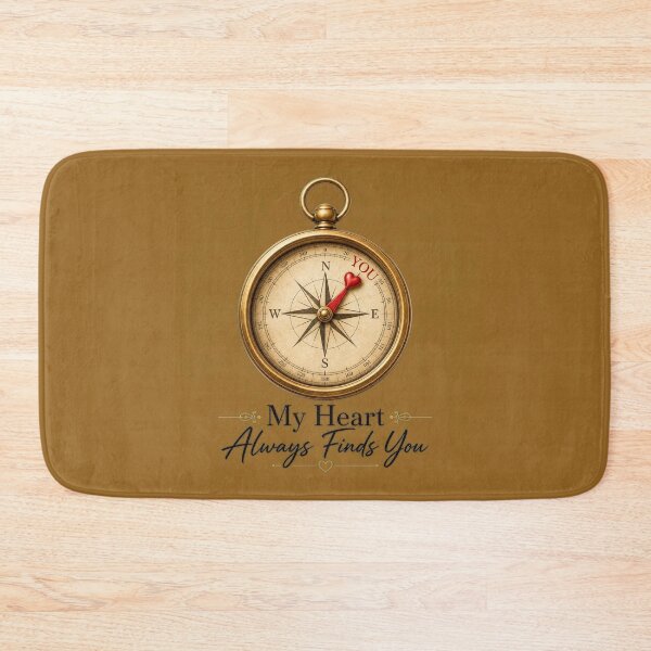 Item preview, My Heart Always Finds You Vintage Gold Compass designed and sold by Aliplus+.