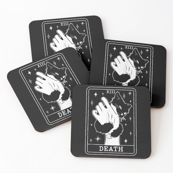 Item preview, Black Cat Tarot Death Halloween Witchy Cat Lover Men Women  designed and sold by kristianmkt.