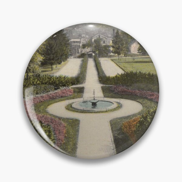 Item preview, Trans-Allegheny Lunatic Asylum (Weston, West Virginia) Vintage Postcard – Flower Circle designed and sold by GhostlyWorld.