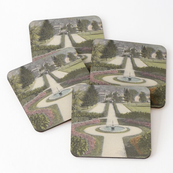 Item preview, Trans-Allegheny Lunatic Asylum (Weston, West Virginia) Vintage Postcard – Flower Circle designed and sold by GhostlyWorld.