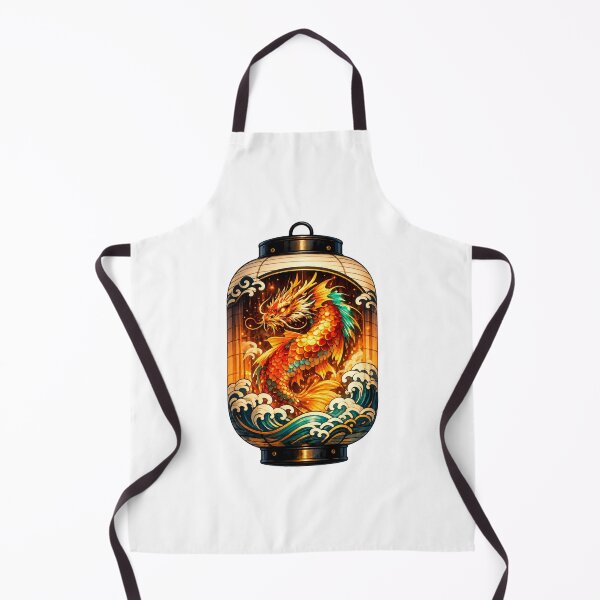 Item preview, Glowing Japanese Dragon Lantern | Mythical Dragon Art | Japanese Festival Lantern | Oriental Fantasy | Fiery Dragon | Ukiyo-e Inspired designed and sold by MrDev.