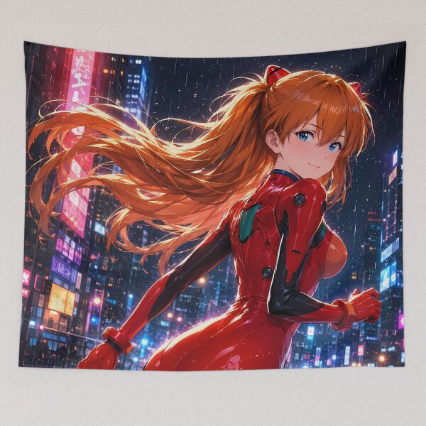 Item preview, Asuka Langley Soryu Neon Genesis Evangelion Neon City Sprint designed and sold by Dashsopaner.