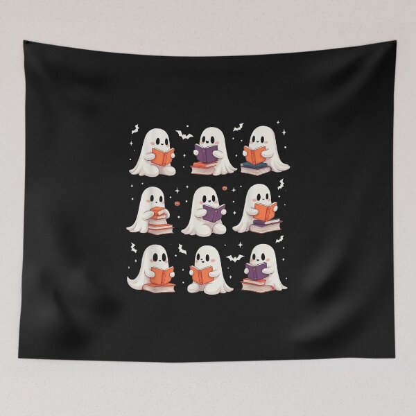 Item preview, Cute Ghost Reading Book Lovers Halloween Funny Ghost  designed and sold by kristianmkt.