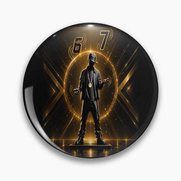 Item preview, 6 7 Black-&-Gold designed and sold by Wynnercircle.