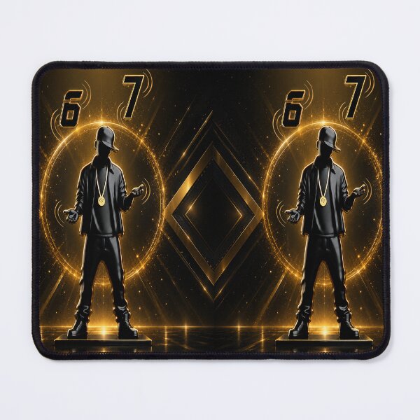 Item preview, 6 7 Black-&-Gold designed and sold by Wynnercircle.
