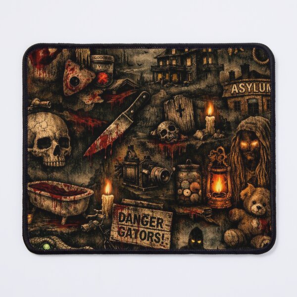 Item preview, The Forgotten House – Classic Horror Pattern designed and sold by Shadowframe Studios.