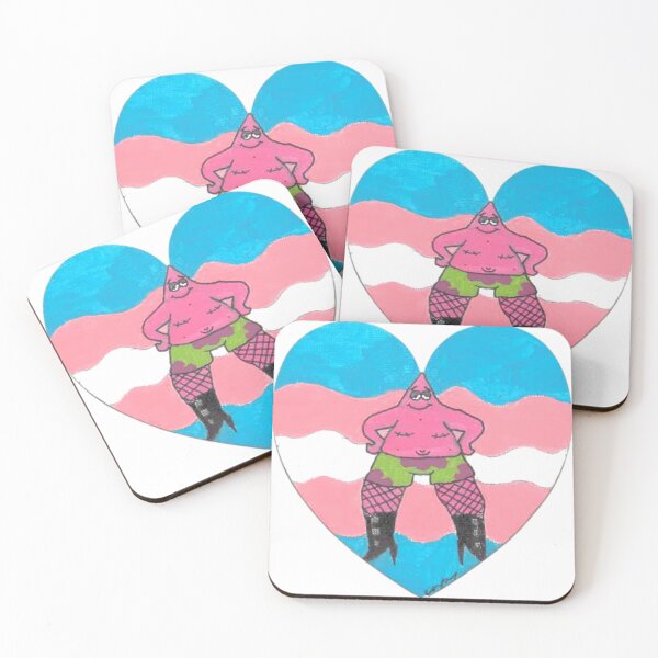 Item preview, Pride Patrick- Trans Flag designed and sold by Redd Creations Market.