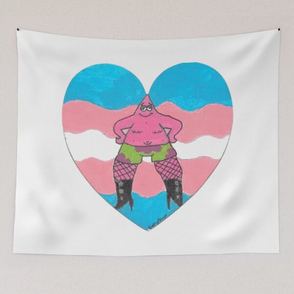 Item preview, Pride Patrick- Trans Flag designed and sold by Redd Creations Market.