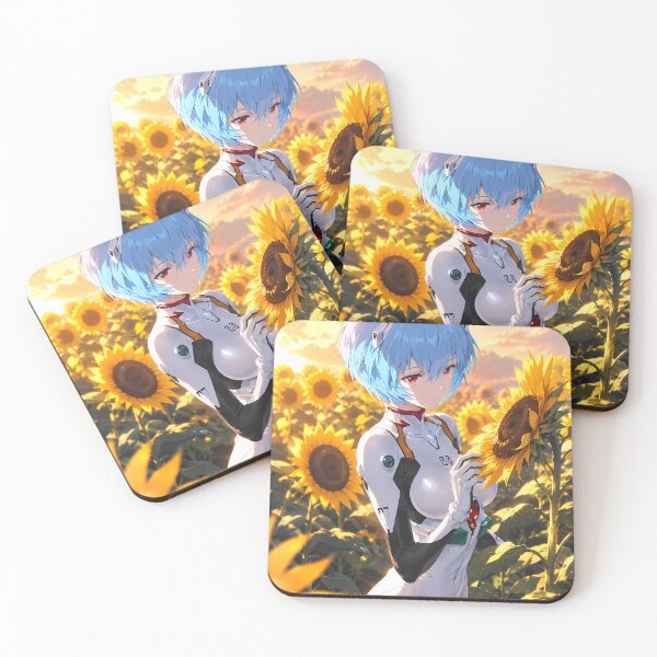 Item preview, Rei Ayanami Neon Genesis Evangelion Sunflower Sunset designed and sold by Dashsopaner.