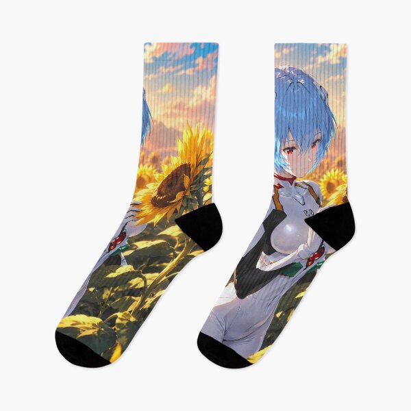 Item preview, Rei Ayanami Neon Genesis Evangelion Sunflower Sunset designed and sold by Dashsopaner.