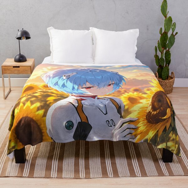 Item preview, Rei Ayanami Neon Genesis Evangelion Sunflower Sunset designed and sold by Dashsopaner.
