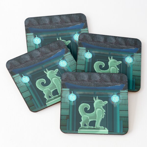 Item preview, Night Jade Dog statue Chinese Gate designed and sold by Donnahuntriss.