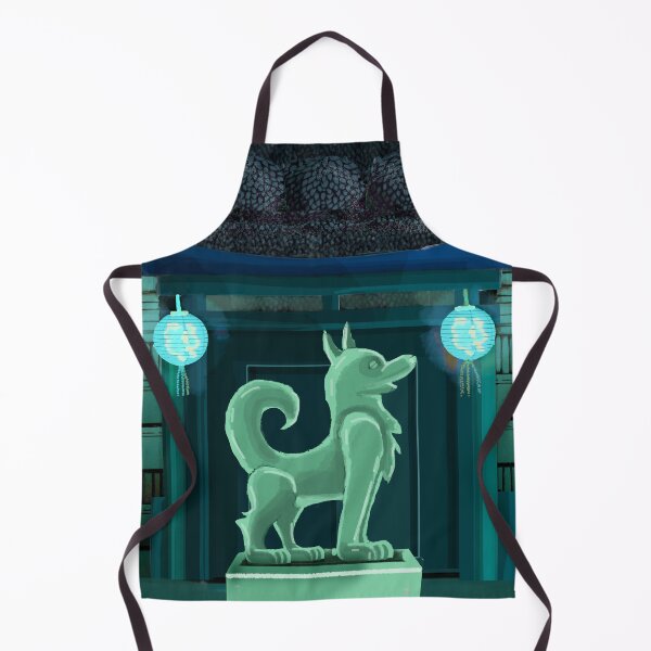 Item preview, Night Jade Dog statue Chinese Gate designed and sold by Donnahuntriss.