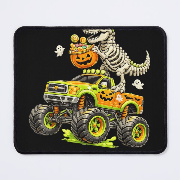 Item preview, Monster Truck Dinosaur Halloween Skeleton T-Rex Boys Kids  designed and sold by kristianmkt.