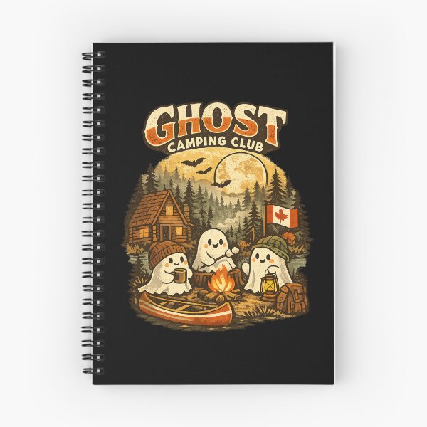 Item preview, Ghost Camping Club | Cute Canadian Camping Halloween designed and sold by mocci10.