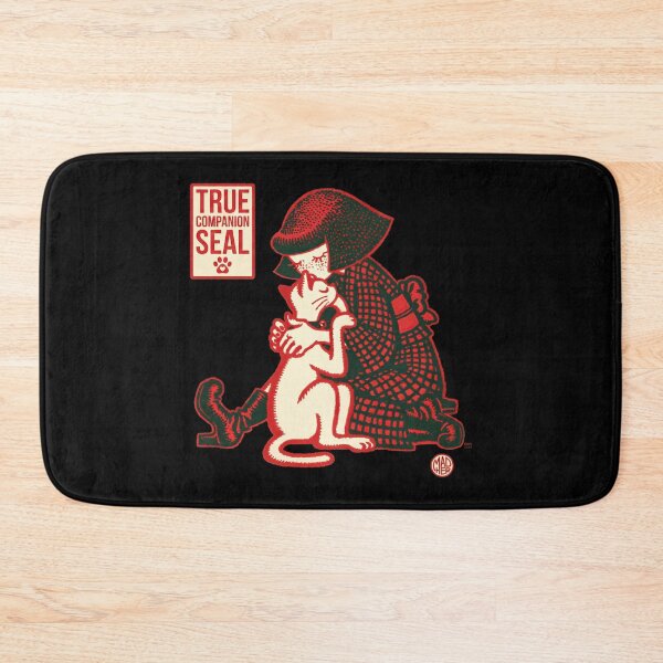 Item preview, True Companion Seal Red Kimono Girl Cat designed and sold by EdvvinStudios.