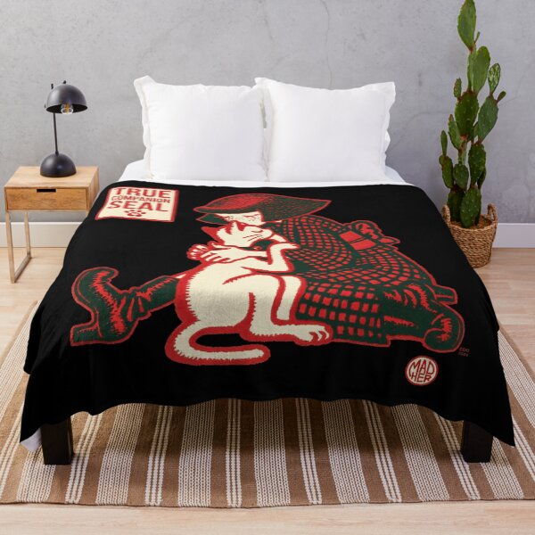 Item preview, True Companion Seal Red Kimono Girl Cat designed and sold by EdvvinStudios.