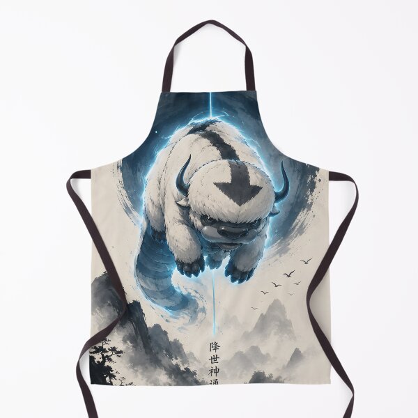 Item preview, Appa Zen Ink Art – Blue Spirit Glow Japanese Sumi-e Minimalist Art designed and sold by iwzzuel.
