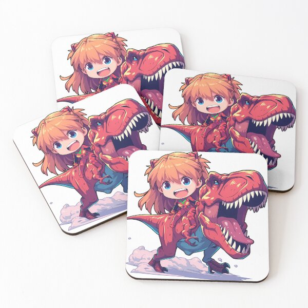 Item preview, Asuka Langley Soryu Evangelion Red Dinosaur Adventure designed and sold by Dashsopaner.