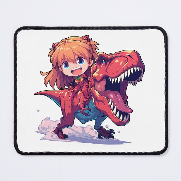 Item preview, Asuka Langley Soryu Evangelion Red Dinosaur Adventure designed and sold by Dashsopaner.
