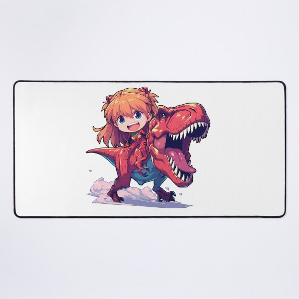 Item preview, Asuka Langley Soryu Evangelion Red Dinosaur Adventure designed and sold by Dashsopaner.