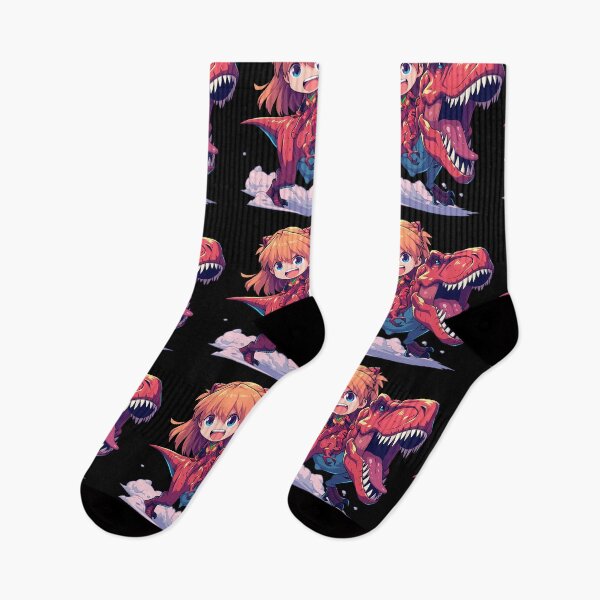 Item preview, Asuka Langley Soryu Evangelion Red Dinosaur Adventure designed and sold by Dashsopaner.