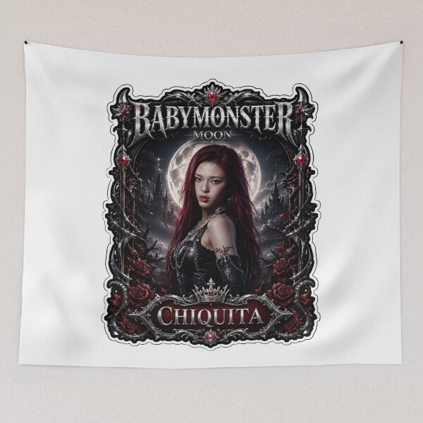 Item preview, BABYMONSTER Chiquita Vampire Star Blood Moon Fan Art designed and sold by Valereekmerch.