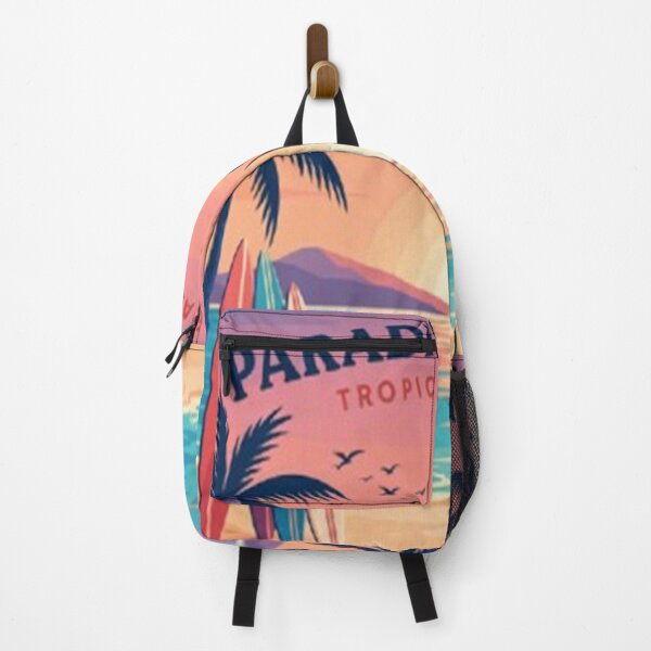 Item preview, Paradise Coast Tropical Escape Sunset Beach Palm Trees Surfboards Vintage Summer Vacation Design designed and sold by Craft99.