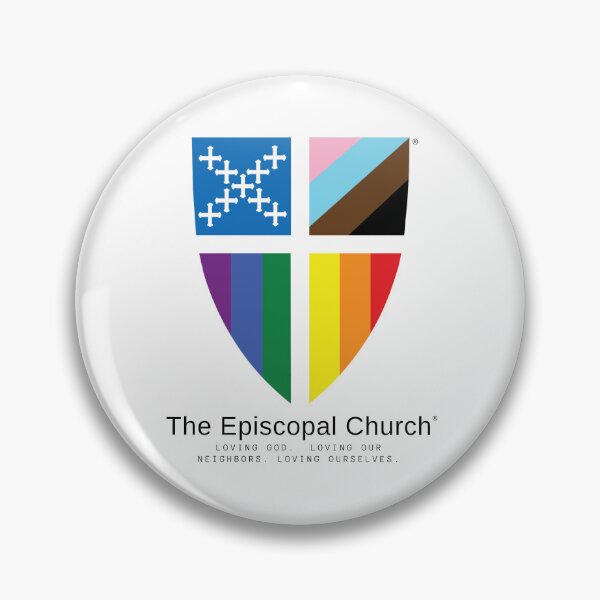 Item preview, Loving - Pride Shield - The Episcopal Church™ designed and sold by Canterbury Episcopal Campus Ministry at Texas Tech University .