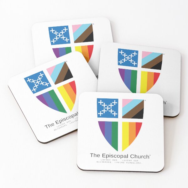 Item preview, Loving - Pride Shield - The Episcopal Church™ designed and sold by Canterbury Episcopal Campus Ministry at Texas Tech University .