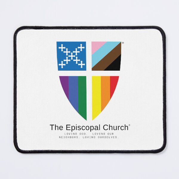 Item preview, Loving - Pride Shield - The Episcopal Church™ designed and sold by Canterbury Episcopal Campus Ministry at Texas Tech University .