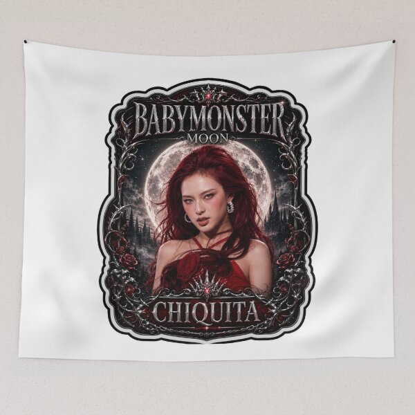 Item preview,  BABYMONSTER Chiquita Choom Red Moon Vampire Fanmade Merch designed and sold by Valereekmerch.