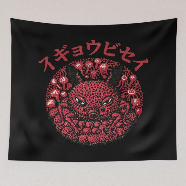Item preview, Crimson Spurred Microbe Monster Circular Crest designed and sold by EdvvinStudios.