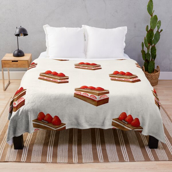 Item preview, Cute Strawberry Chocolate Cake Seamless Pattern designed and sold by Tokki Treats .