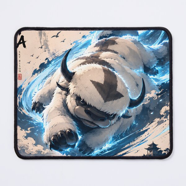 Item preview, Appa Zen Ink Art – Blue Spirit Glow Japanese Sumi-e Minimalist Art designed and sold by iwzzuel.