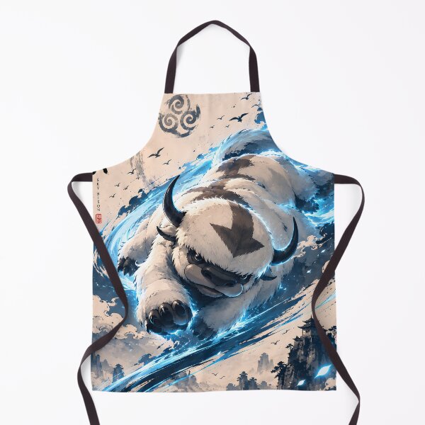 Item preview, Appa Zen Ink Art – Blue Spirit Glow Japanese Sumi-e Minimalist Art designed and sold by iwzzuel.