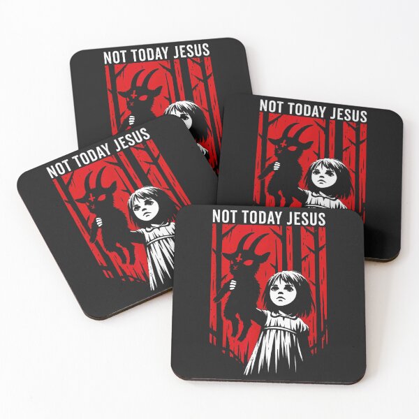 Item preview, Not Today Jesus Dark Horror Halloween Quote  designed and sold by kristianmkt.