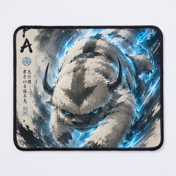 Item preview, Appa Zen Ink Art – Blue Spirit Glow Japanese Sumi-e Minimalist Art designed and sold by iwzzuel.