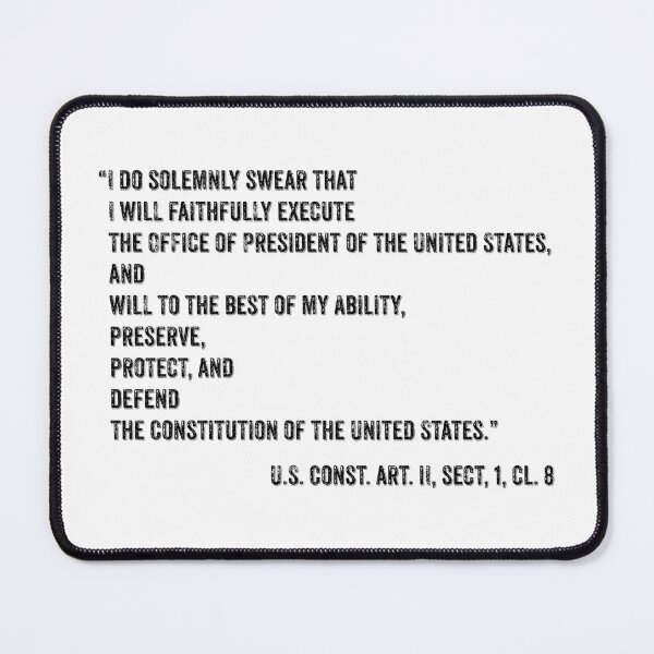 Item preview, Presidential Oath of Office designed and sold by PSCSCo.