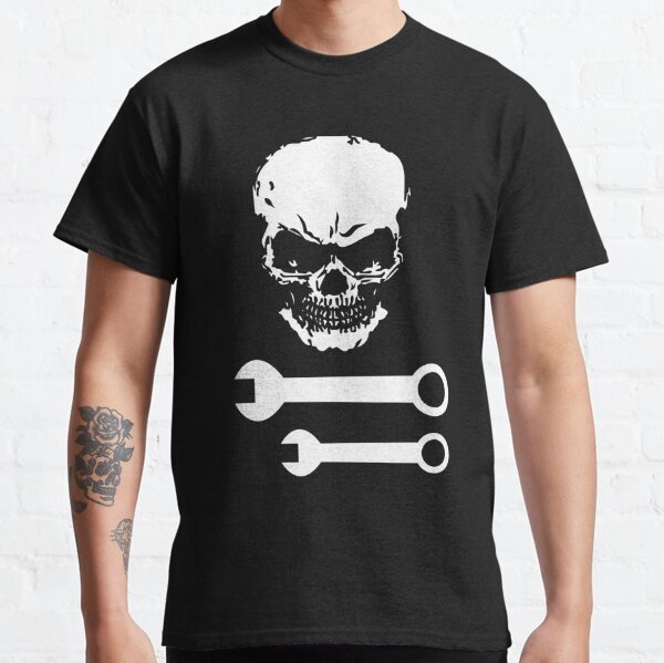 Mechanic Work Shirts - Hot Rod Rockabilly 'Skull & Wrenches