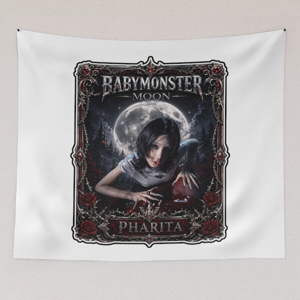 Item preview, BABYMONSTER Pharita Dark Moon Vampire Aesthetic Merch designed and sold by Valereekmerch.