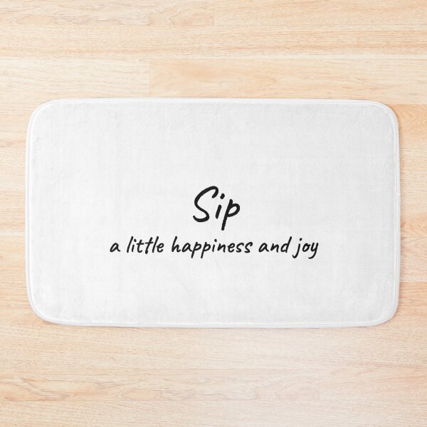 Item preview, A Sip of Happiness and Joy Feel Good Tee designed and sold by low battery meme design.