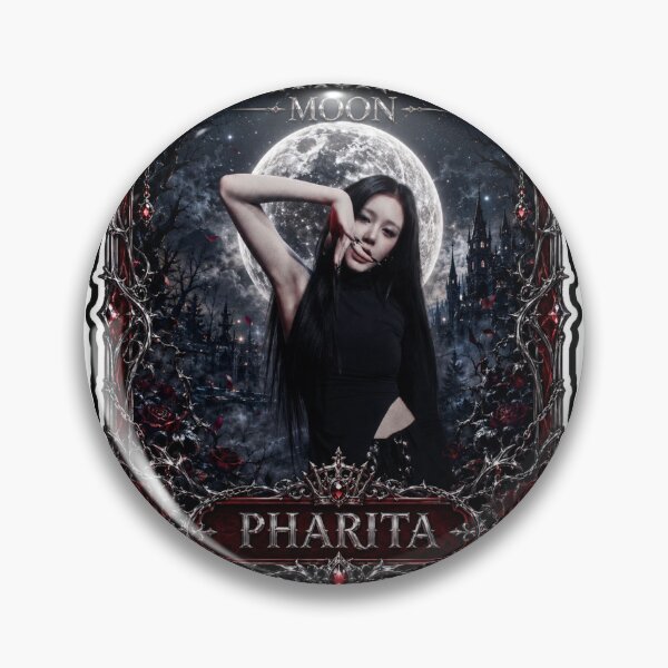 Item preview, BABYMONSTER Pharita Vampire Princess Blood Moon Beautiful Fan Art designed and sold by Valereekmerch.