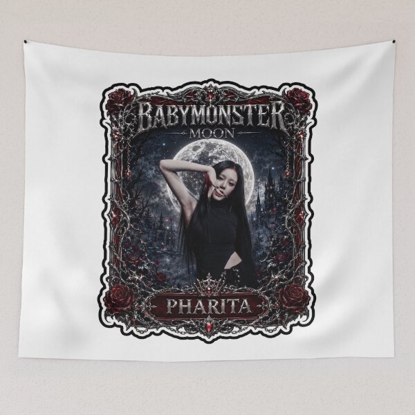 Item preview, BABYMONSTER Pharita Vampire Princess Blood Moon Beautiful Fan Art designed and sold by Valereekmerch.
